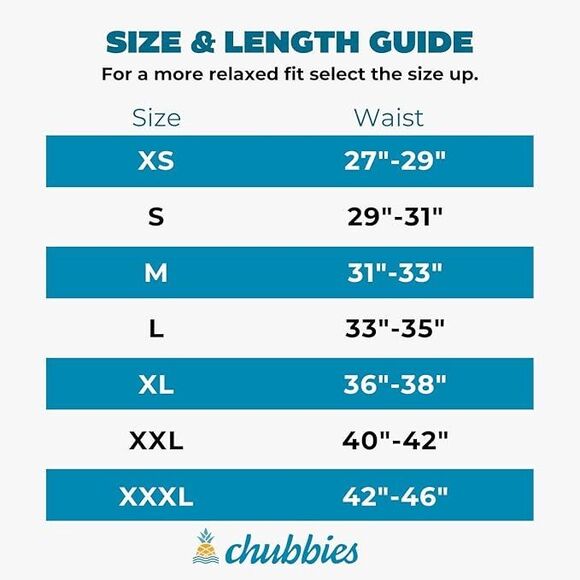 NWT Chubbies "House of the Rising Buns" Washed Blue Retro Faded Swim Trunk 2XL - Picture 10 of 10